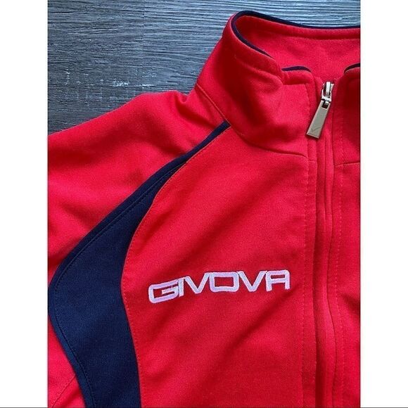 📌3/25 Givova Boys Mock Full Zip Track Jacket - Picture 3 of 12
